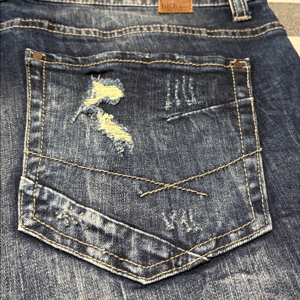 Buckle BKE Payton Skinny Jeans Women's Size 34 x 31.5 Stretch Distressed Dark - Picture 8 of 11